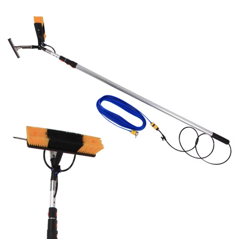 Telescopic Fishing Rod - Solar Panel Cleaning Brush Window Cleaning