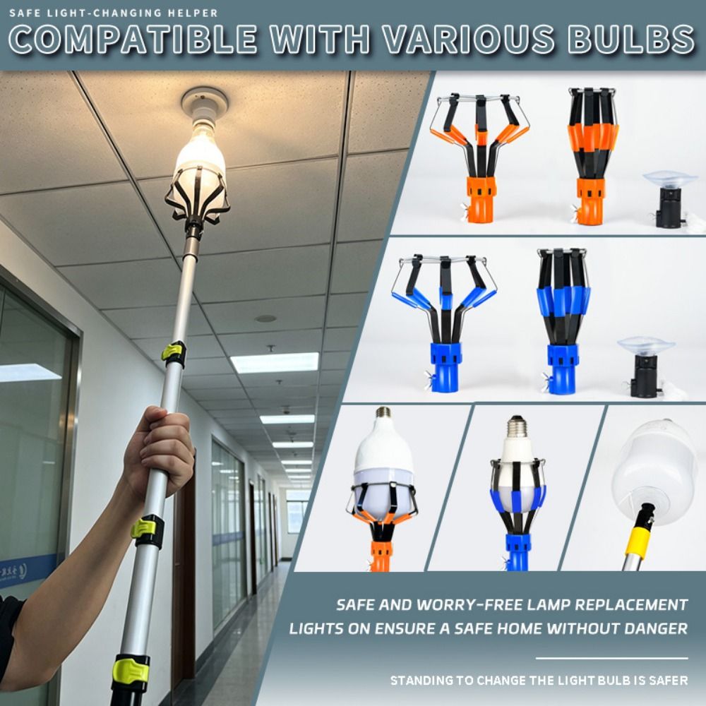 Telescopic Fishing Rod - Professional Light Bulb Changer Aluminum alloy