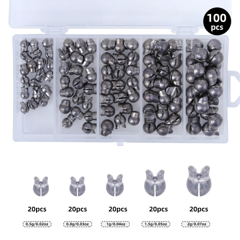 Freshwater Fishing Kit - 50/100pcs Fishing Weights Kit Premium Split