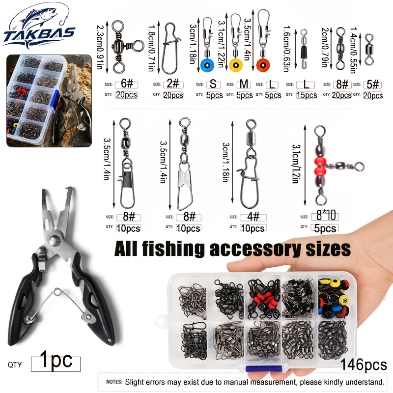 146pcs Fishing Terminal Tackle - đánh giá và giá Freshwater Fishing Kit