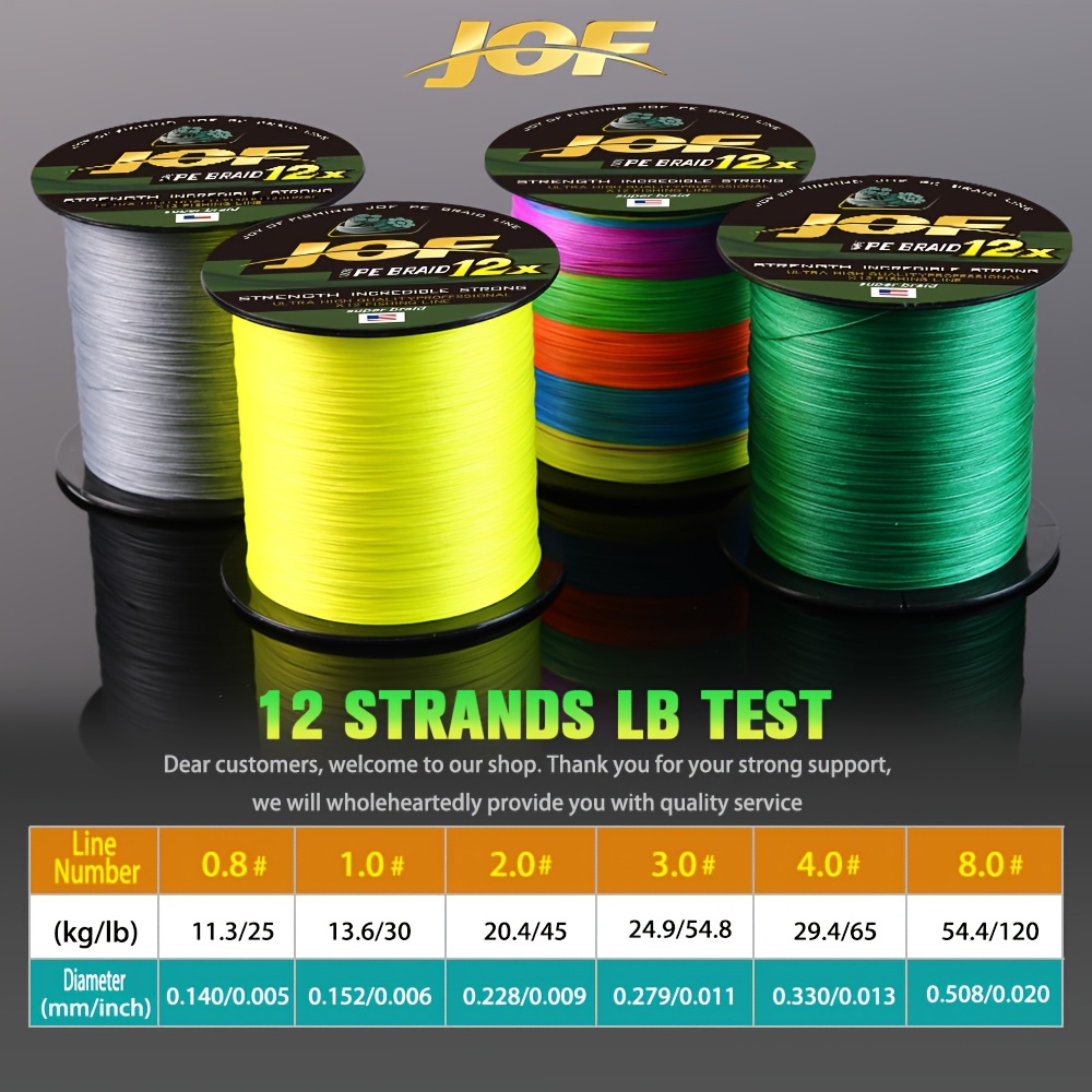 JOF 12 Strands Fishing Line 30 - đánh giá và giá Fishing Equipment In Japanese