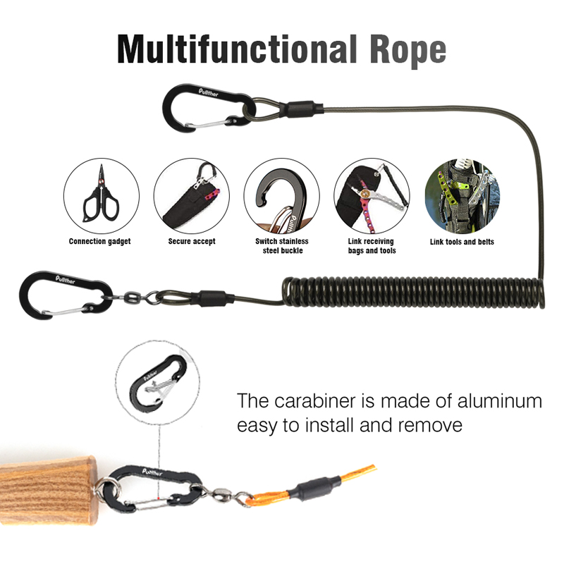 fishing tools Coiled Lanyards  - đánh giá và giá Fishing Equipment And Gear